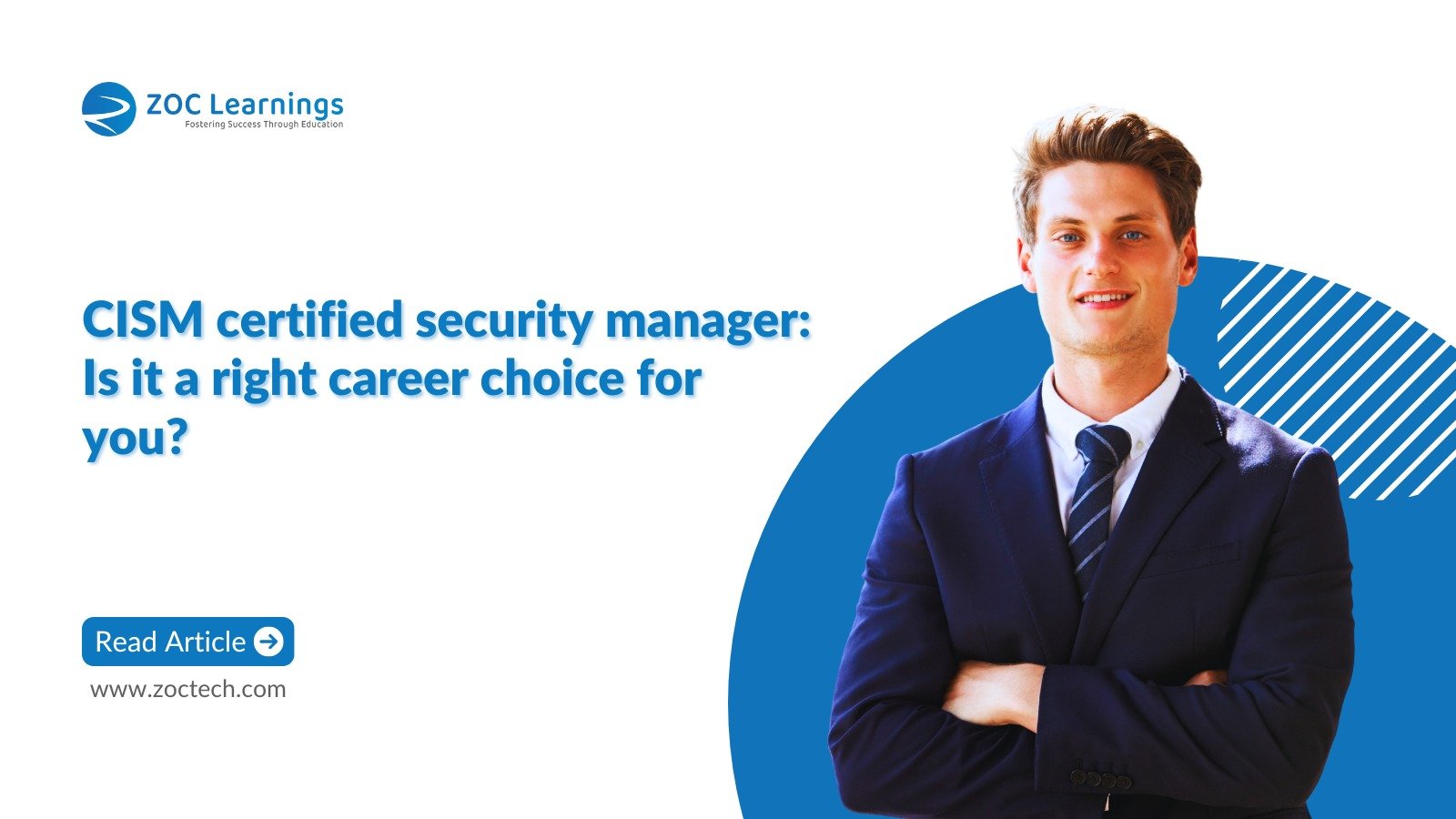 man standing and telling is security management certification cism right