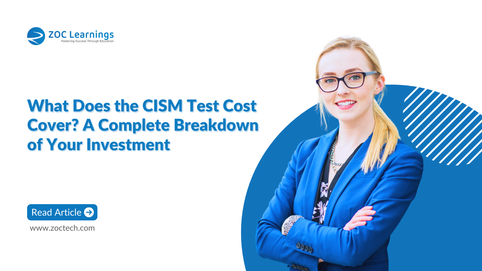 Girl Explaining about what CISM Test cost cover in Bangalore